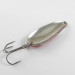 Vintage  Acme Wonderlure, 1/4oz Red / Blue / Nickel fishing spoon #1040