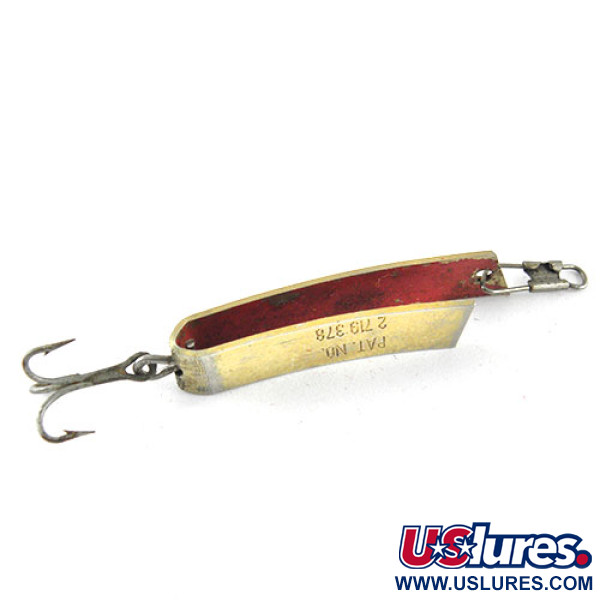 Vintage South Bend Super-Duper 502, 3/32oz Gold fishing spoon #17827