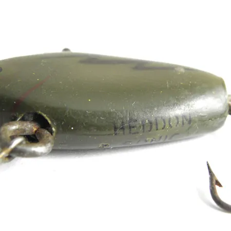 Vintage Heddon Sonic, 1/3oz Green fishing lure #1068