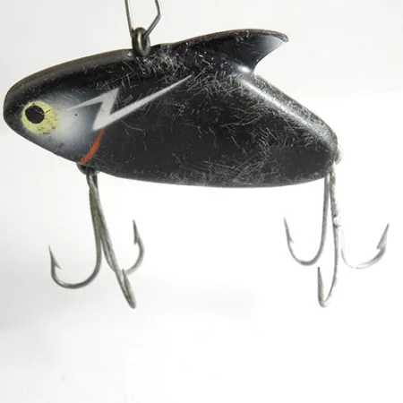 Vintage Heddon Super Sonic, 2/5oz Black fishing lure #1069