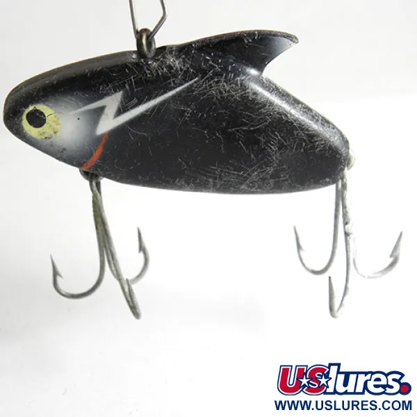 Vintage   Heddon Super Sonic, 2/5oz Black fishing lure #1069