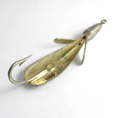 Vintage Harrison Industries Weed Wing Jonny ONeils, 1/3oz Silver / Gold fishing spoon #1072