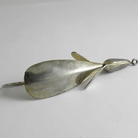 Vintage Harrison Industries Weed Wing Jonny ONeils, 1/3oz Silver / Gold fishing spoon #1072