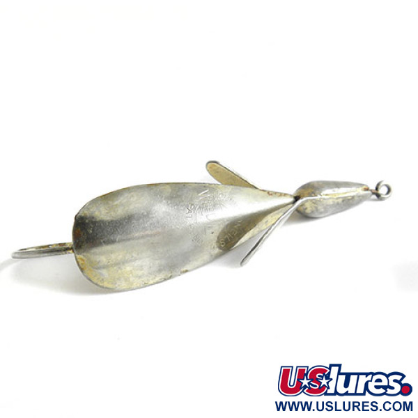 Vintage  Harrison Industries Weed Wing Jonny ONeils, 1/3oz Silver / Gold fishing spoon #1072