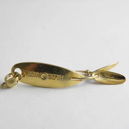 Vintage Yakima Bait Hildebrandt, 1/32oz Gold fishing spoon #1074