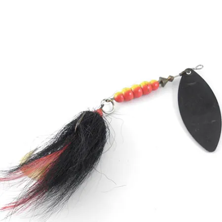 Vintage Mepps Giant Killer, 1oz Black / Hologram spinning lure #1088