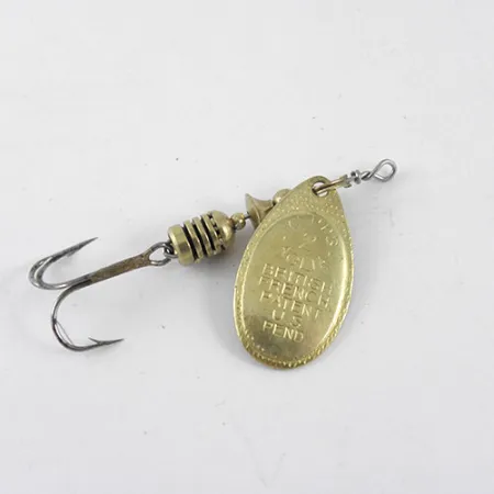 Vintage Mepps Aglia 2, 3/16oz Brass spinning lure #1091