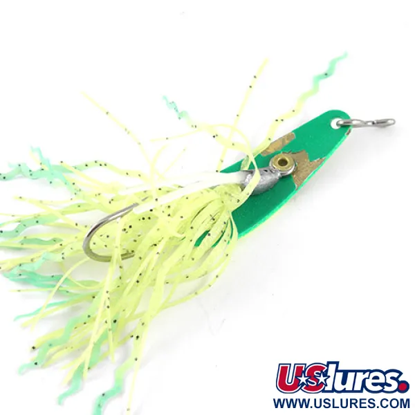 Vintage  Northland Jaw-Breaker, 1/2oz Fluorescent Yellow / Green fishing spoon #1095