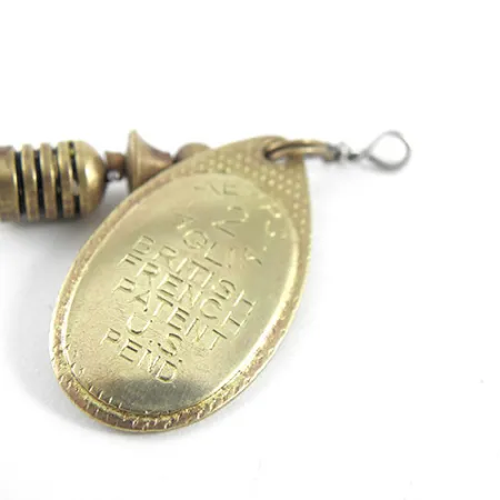 Vintage Mepps Aglia 2, 3/16oz Brass spinning lure #1098