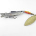 Vintage    Mepps 4 Aglia Long Mino, 3/4oz Brass / Red spinning lure #1100