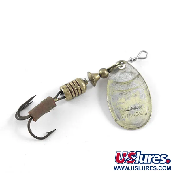 Vintage   Mepps Aglia 2, 3/16oz Brass spinning lure #1103