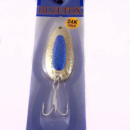 Blue Fox Pixee , 3/4oz Gold / Blue fishing spoon #1109