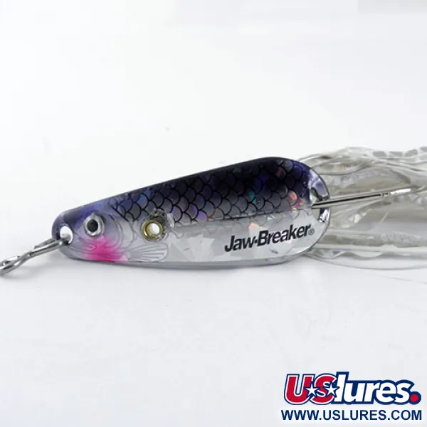 Vintage  Northland Jaw-Breaker, 1/2oz Nickel / Rainbow fishing spoon #1112