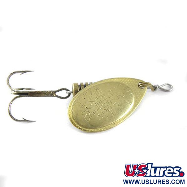 Vintage   Mepps Aglia 2, 3/16oz Brass spinning lure #1116