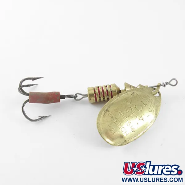 Vintage   Mepps Aglia 3, 1/4oz Brass spinning lure #1118
