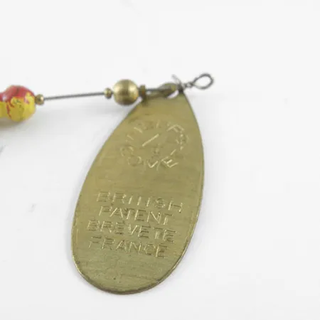 Vintage Mepps Comet 4, 2/5oz Brass spinning lure #1121