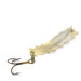 Vintage  Al's gold fish Goldfish Helgy, 1/8oz Nickel / Gold fishing spoon #1124