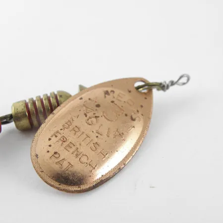 Vintage Mepps Aglia 3 1131, 1/4oz Bronze (Brass) spinning lure #1131