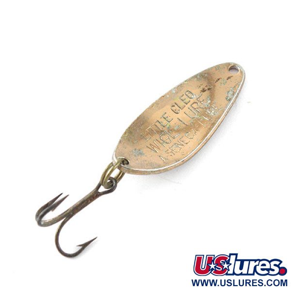 Vintage  Seneca Little Cleo, 1/4oz Bronze (Brass) fishing spoon #1132