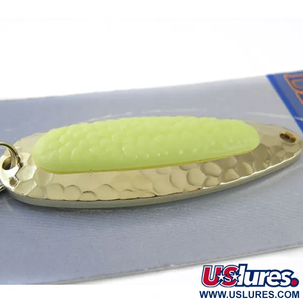   Blue Fox Pixee , 1/4oz Yellow / 24 Carat Gold Plated fishing spoon #1134