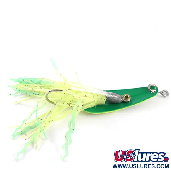 Vintage  Northland Jaw-Breaker, 1/2oz Fluorescent Green / Yellow fishing spoon #1135