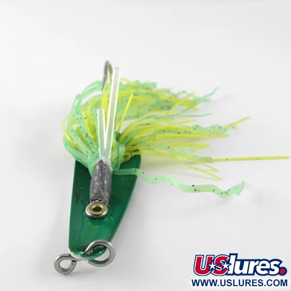 Vintage  Northland Jaw-Breaker, 1/2oz Green fishing spoon #1139