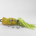 Vintage   Fred Arbogast Hula Popper, 3/5oz Yellow / Red fishing lure #1140