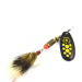 Vintage   Mepps Black Fury 4 Dressed, 1/3oz Black / Yellow spinning lure #1150