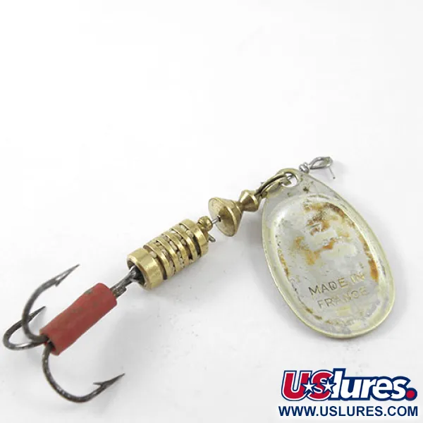 Vintage   Mepps Aglia 3, 1/4oz Brass spinning lure #1153