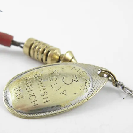 Vintage Mepps Aglia 3, 1/4oz Brass spinning lure #1153
