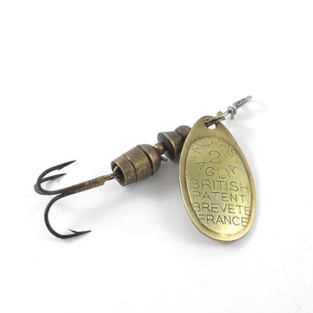 Vintage Mepps Aglia 2, 3/16oz Brass spinning lure #1154