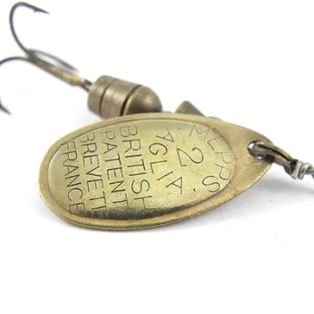 Vintage Mepps Aglia 2, 3/16oz Brass spinning lure #1154