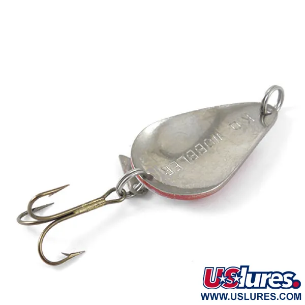  Acme K.O. Wobbler, 1/2oz Red / White / Nickel fishing spoon #1160