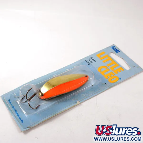 Acme Little Cleo, 2/5oz Gold / Orange fishing spoon #1161