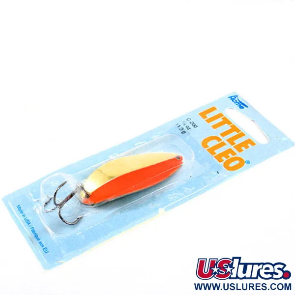 Acme Little Cleo, 2/5oz Gold / Orange fishing spoon #1161