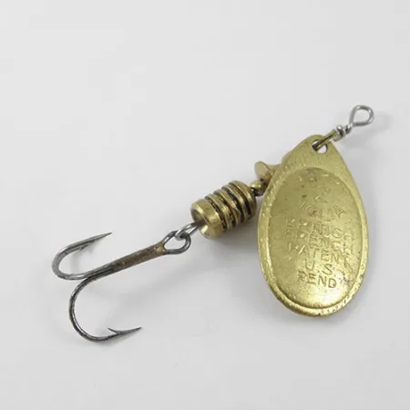 Vintage Mepps Aglia 2, 3/16oz Brass spinning lure #1163