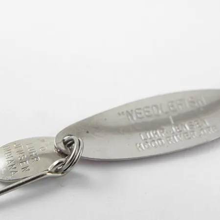 Vintage Luhr Jensen Needlefish 1, 1/16oz Purple / Nickel fishing spoon #1165
