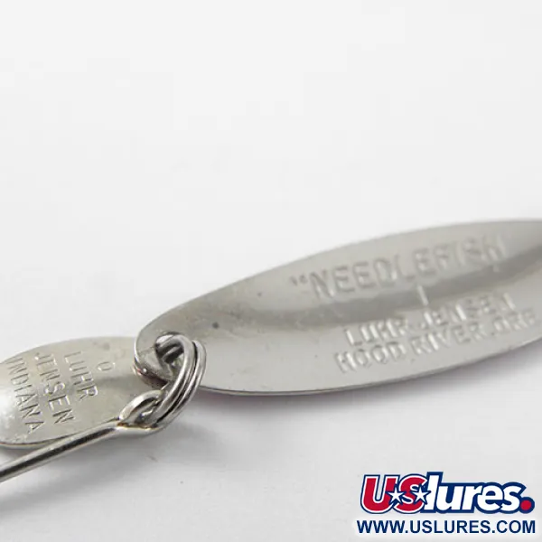 Vintage Luhr Jensen Needlefish 1, 1/16oz Purple / Nickel fishing spoon #1165