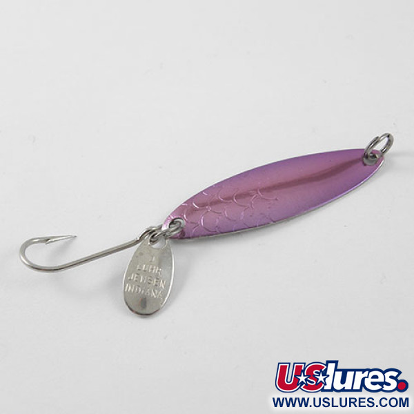 Vintage  Luhr Jensen Needlefish 1, 1/16oz Purple / Nickel fishing spoon #1165