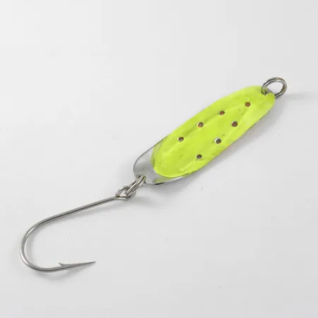 Vintage Lake Products Charger, 1/4oz Nickel / Red / Yellow fishing spoon #1167