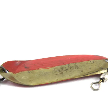 Vintage Andy Reekers 3, 3/16oz Brass fishing spoon #1168