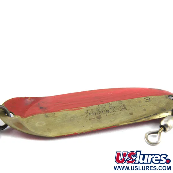 Vintage   Andy Reekers 3, 3/16oz Brass fishing spoon #1168