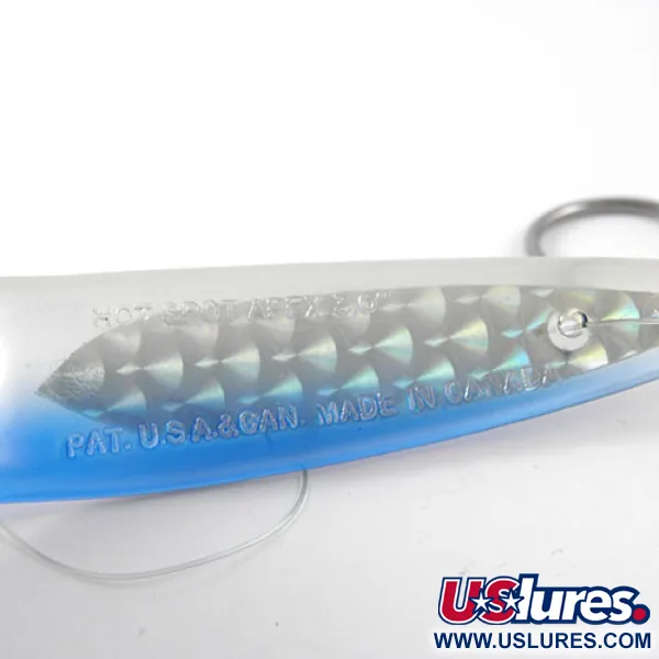 Vintage Luhr Jensen Hot Spot Apex 3, 1/4oz Light Blue fishing spoon #1170