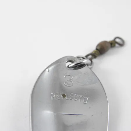 Vintage Luhr Jensen Reflecto #3, 2/5oz Nickel fishing spoon #1176