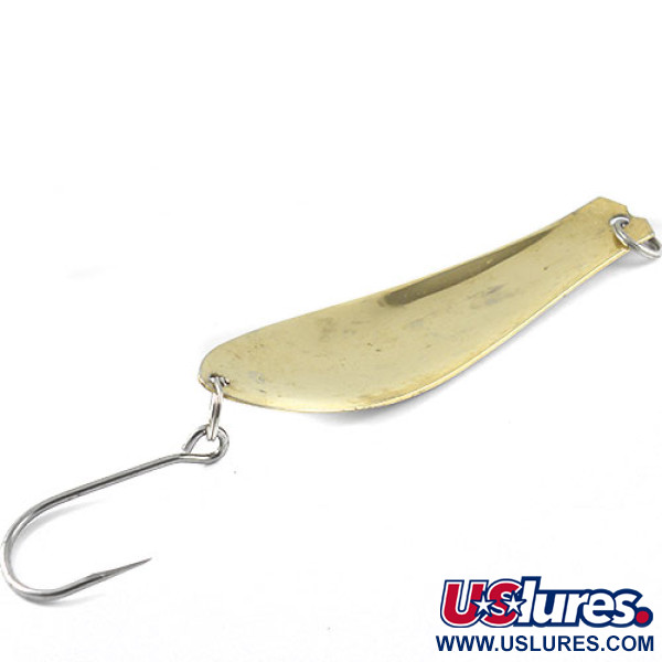 Vintage  Prescott Spinner Big Doctor 285, 1oz Nickel / Gold / Red dots fishing spoon #1177