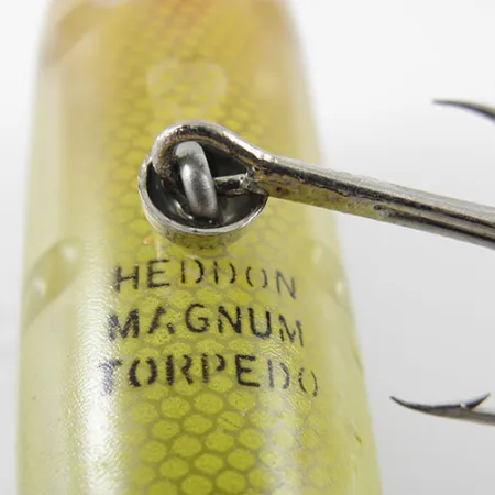 Vintage Heddon Magnum Torpedo , 3/5oz Brown fishing lure #1182