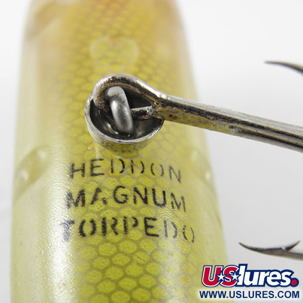 Vintage Heddon Magnum Torpedo , 3/5oz Brown fishing lure #1182