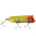 Vintage   Popper Heddon Lucky 13, 2/3oz Yellow / Red / Green fishing lure #1184