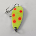 Vintage  Seneca Little Cleo, 1/4oz Yellow / Red / Nickel fishing spoon #1185