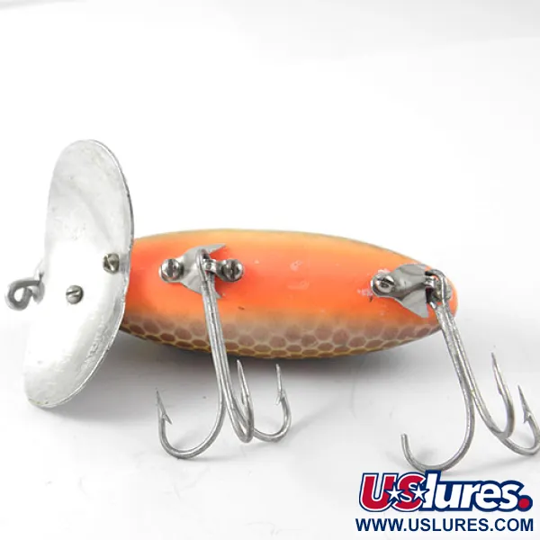 Vintage Fred Arbogast Jitterbug , 1/2oz Tiger fishing lure #1186